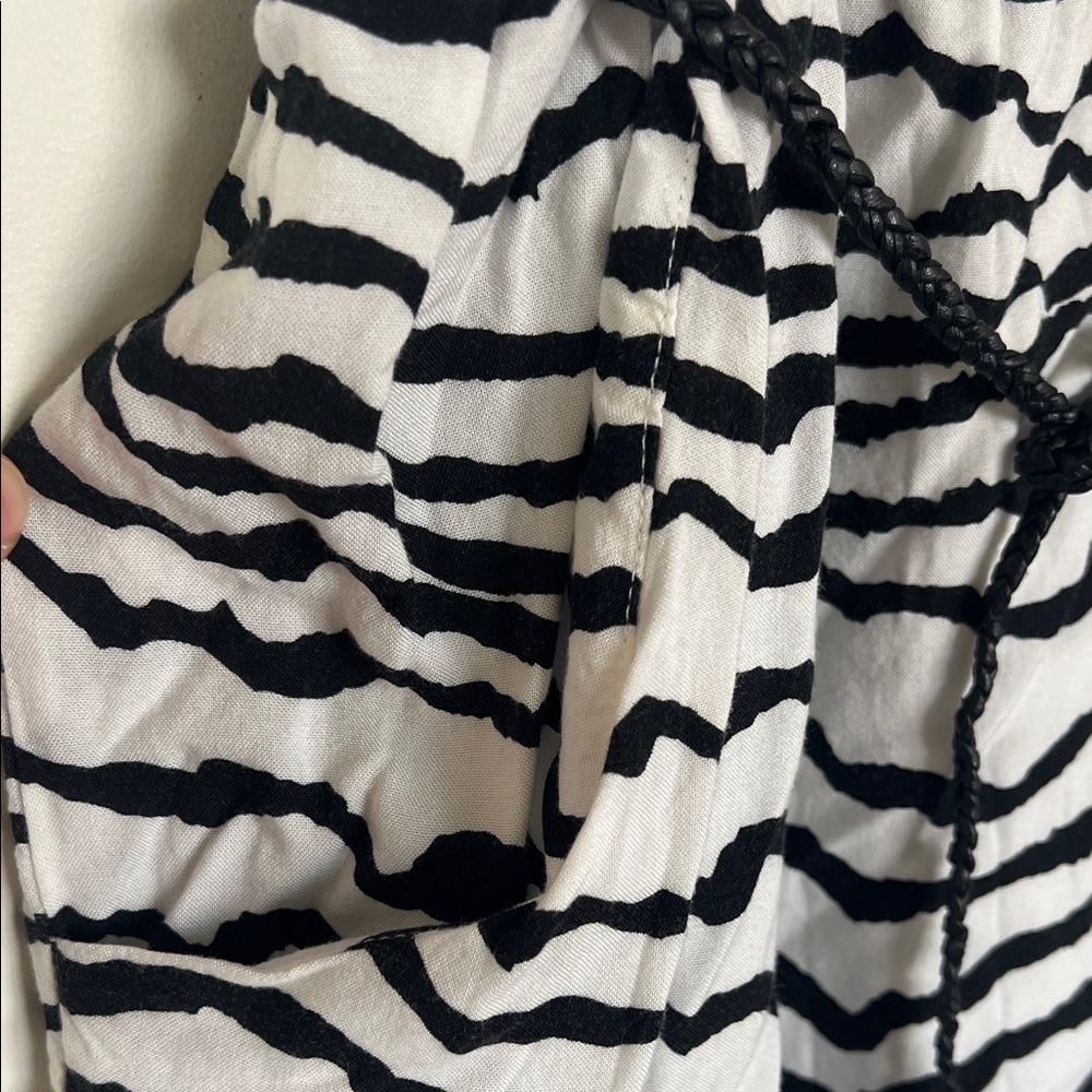 Full Tilt Black and White Patterned Mini Dress - Picture 5 of 11